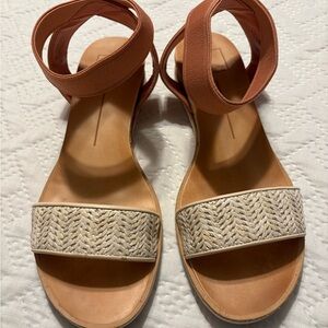 Dolce Vita Tan and Cream Sandals